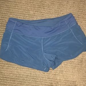 Blue Lululemon Speed Up short